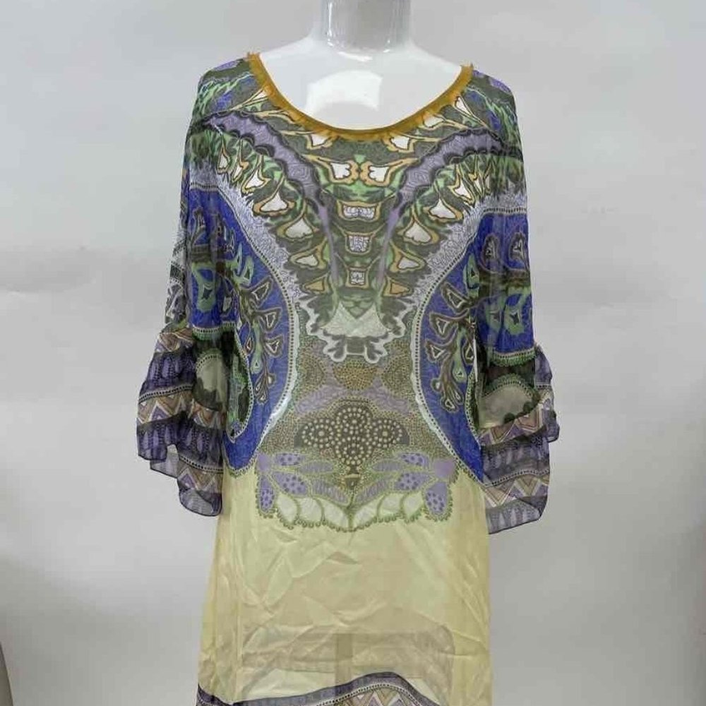 cAbi 100% silk sheer tunic/dress/top, size Med